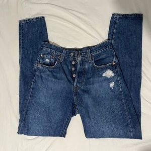 Levi’s Distressed Wedgie Fit Jeans